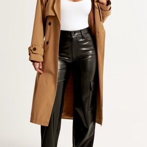 BAGATELLA Vegan Leather Cargo Pants - Black size Small NWT